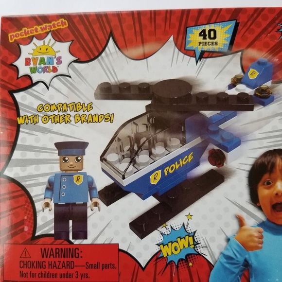 RYANS WORLD RYANS POLICE HELICOPTER LEGO SET - Picture 2 of 6